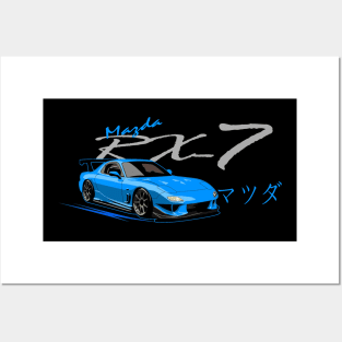 Mazda RX7 FD, JDM, Japanese cars Posters and Art